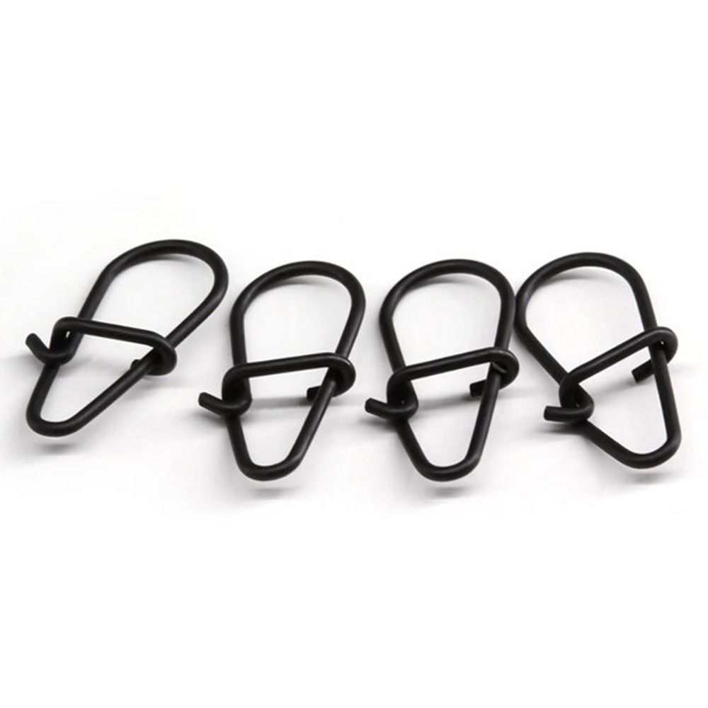 100 ピース/ロットマットブラックスナップ釣りバレルスイベ - Fishing Equipment Cheap のレビューと価格