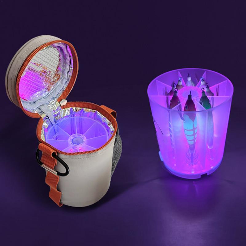 木製のエビの形をしたUSBライト,鉄板,UVスプーン,LED - Fishing Equipment Bag のレビューと価格